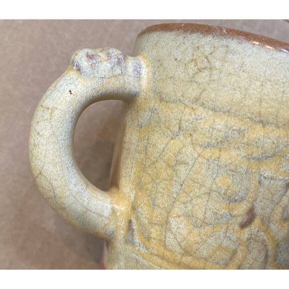 Frankoma Pottery Cup Vintage 7C Mayan-Aztec Desert Gold Glaze (?) Kitchenware - Picture 3 of 8